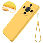 Til Honor Magic6 Lite 5G / X9b 5G etui Anti-fingeraftryk Flydende Silikone Blød Inderfor Smartphone Cover