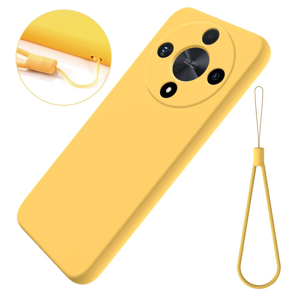 For Honor Magic6 Lite 5G / X9b 5G Case Anti-fingerprint Liquid Silicone Soft Liner Smart Phone Cover