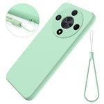 Til Honor Magic6 Lite 5G / X9b 5G etui Anti-fingeraftryk Flydende Silikone Blød Inderfor Smartphone Cover