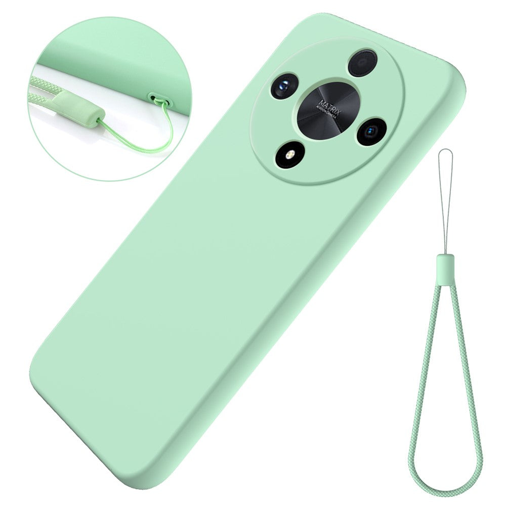 Til Honor Magic6 Lite 5G / X9b 5G etui Anti-fingeraftryk Flydende Silikone Blød Inderfor Smartphone Cover