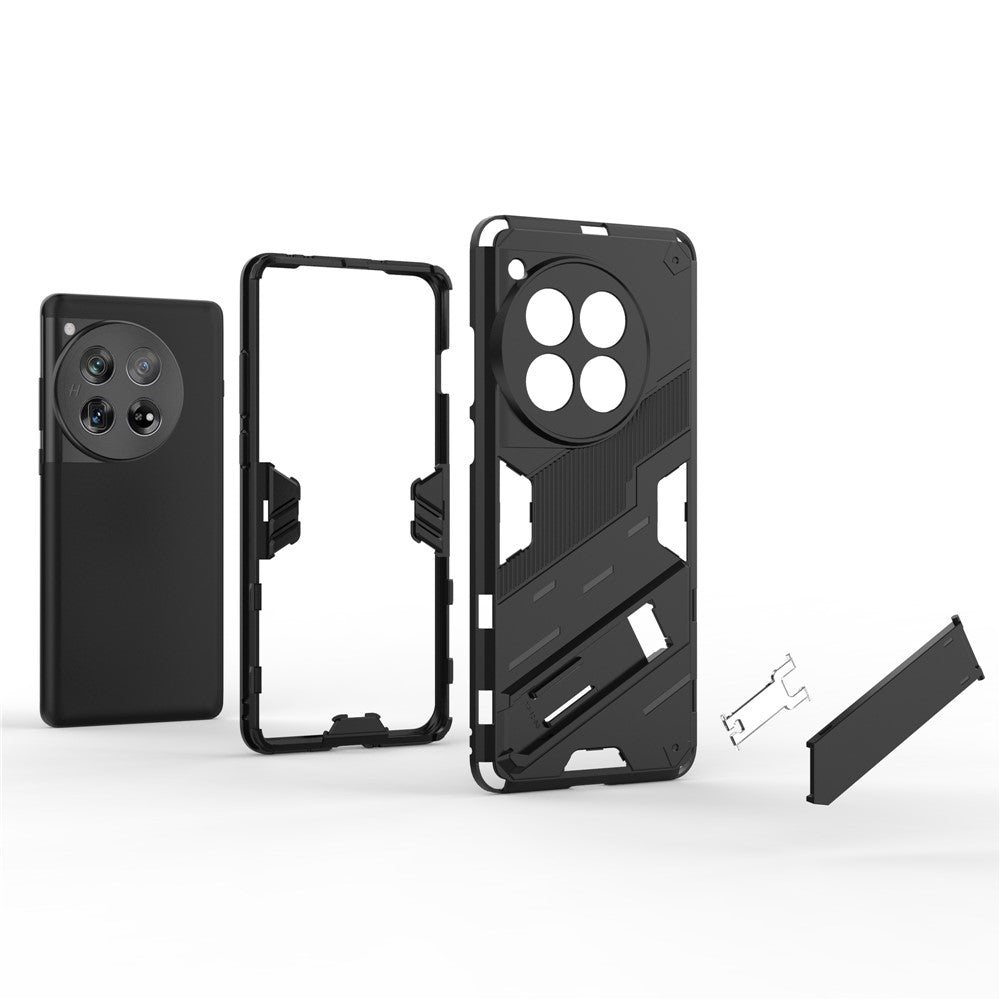 Fodral för OnePlus 12 5G Inbyggt stativ Dubbelskiktat TPU+PC mobilskal