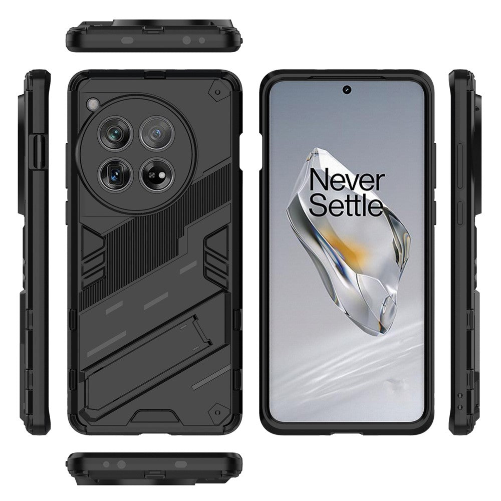 Fodral för OnePlus 12 5G Inbyggt stativ Dubbelskiktat TPU+PC mobilskal