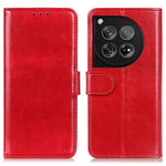 OnePlus 12 5G Flip Lädermobilskal Crazy Horse Mönster Design