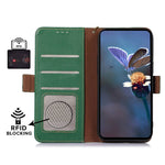 Til OnePlus 12 5G Telefoncover Ægte Koskind RFID-blokerende Pung
