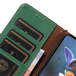Til OnePlus 12 5G Telefoncover Ægte Koskind RFID-blokerende Pung