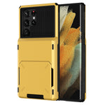 For Samsung Galaxy S24 Ultra Flip Card Holder Phone Case TPU+PC Cover