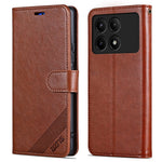 AZNS For Xiaomi Redmi K70E 5G / Poco X6 Pro 5G Sheepskin Texture Leather Case Phone Wallet
