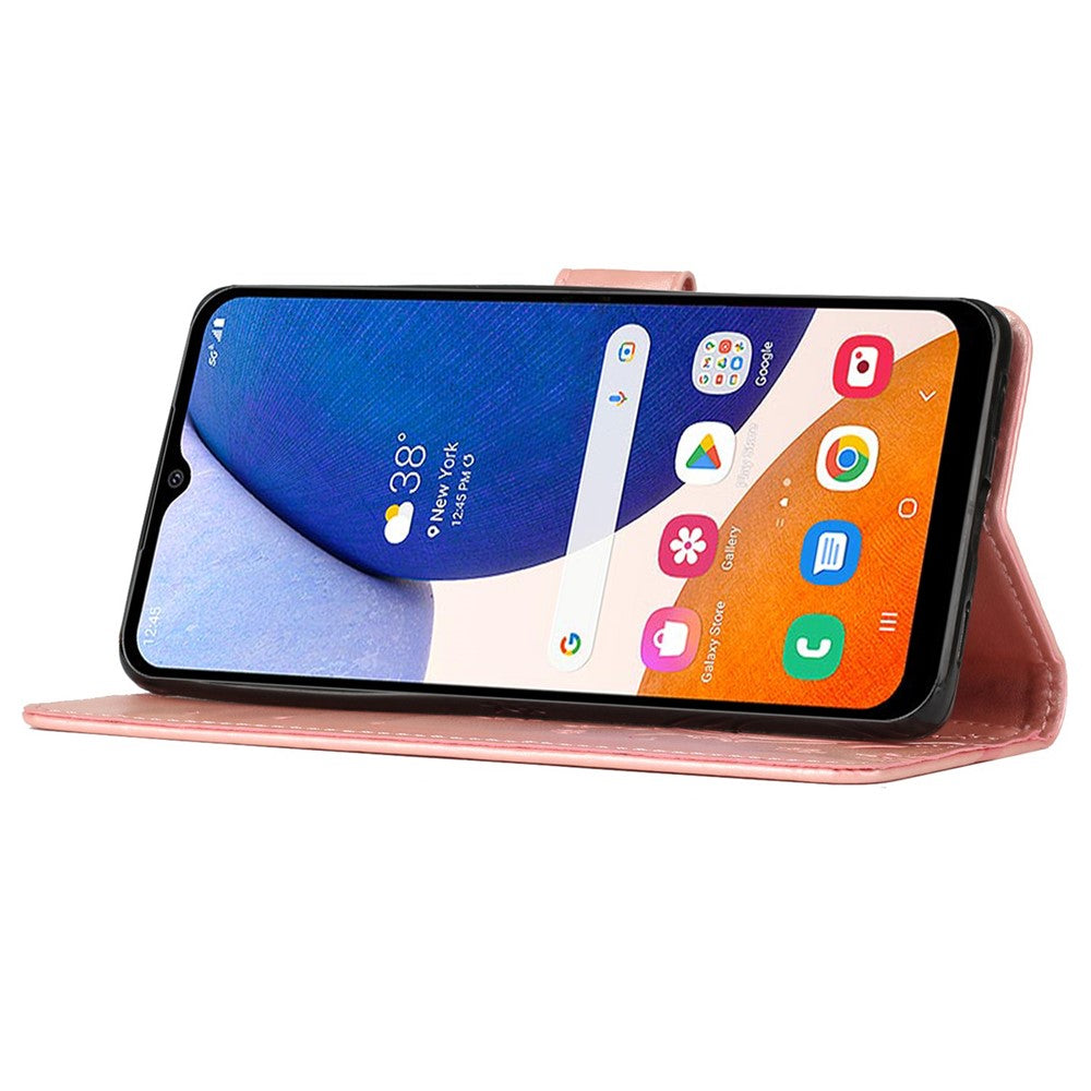 For Samsung Galaxy A55 5G Butterfly Leather Case Phone Cover with Stand Wallet