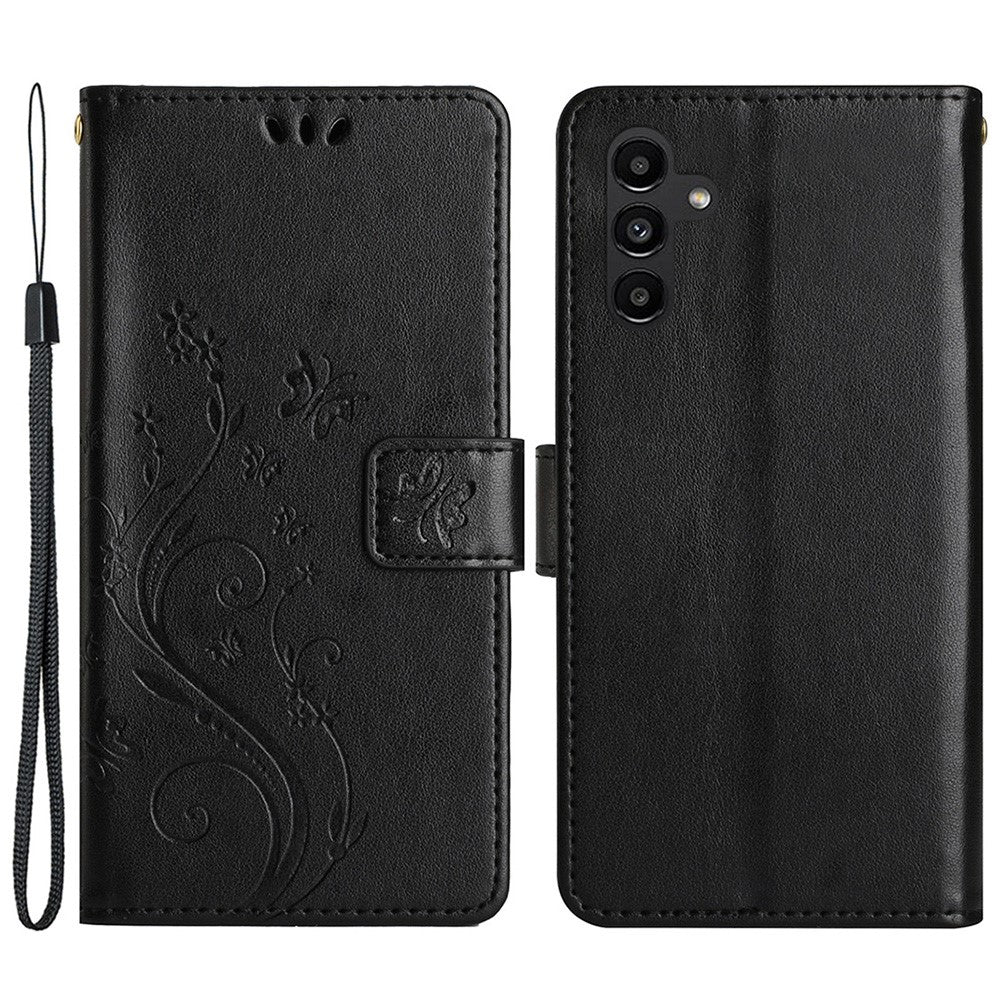 For Samsung Galaxy A55 5G Butterfly Leather Case Phone Cover with Stand Wallet