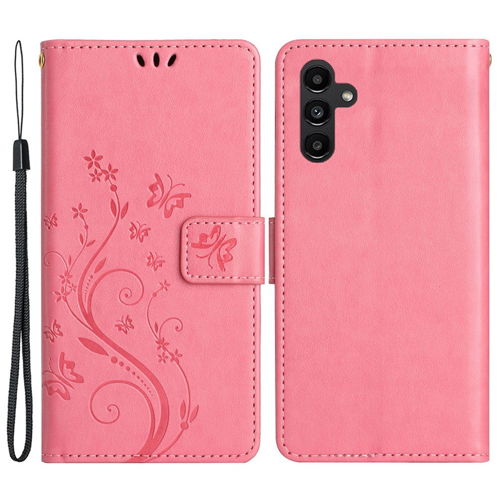 For Samsung Galaxy A55 5G Butterfly Leather Case Phone Cover with Stand Wallet