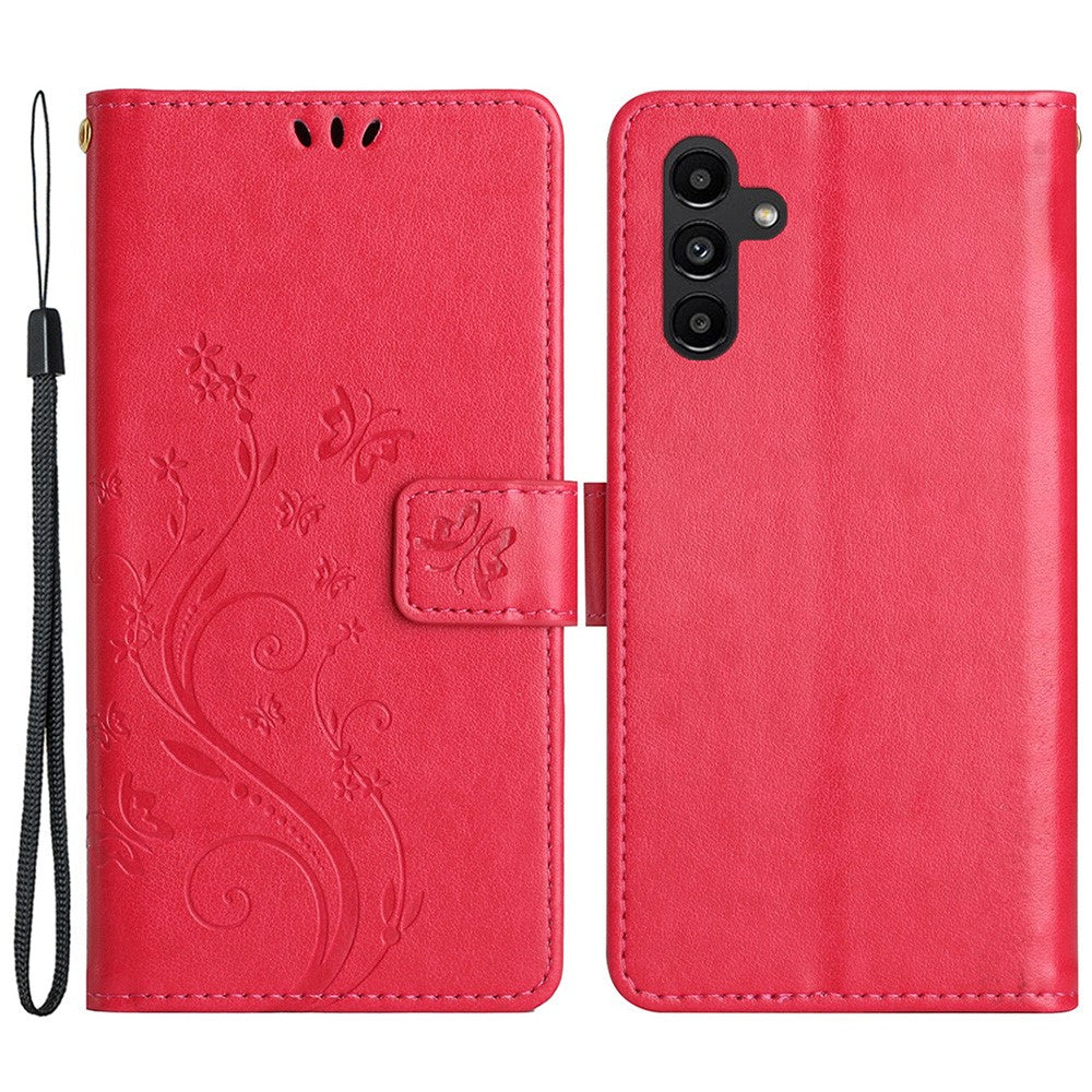 For Samsung Galaxy A55 5G Butterfly Leather Case Phone Cover with Stand Wallet