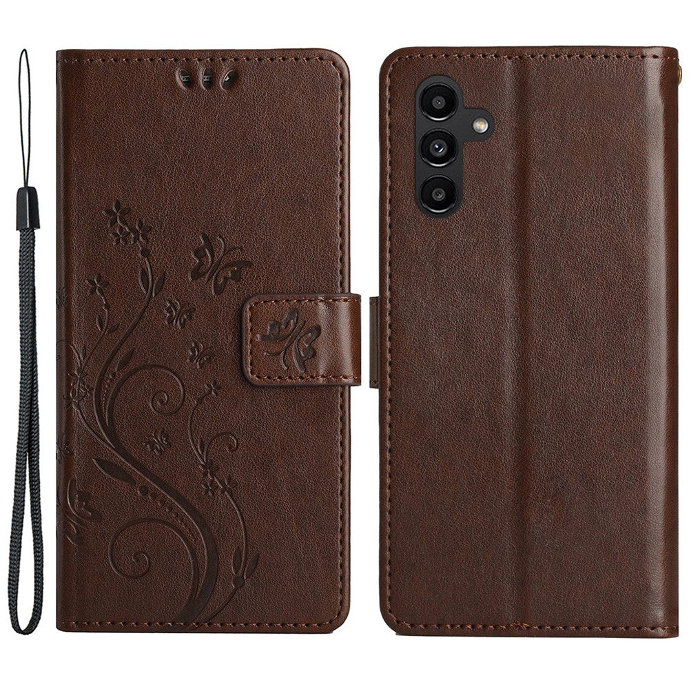 For Samsung Galaxy A55 5G Butterfly Leather Case Phone Cover with Stand Wallet