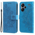For Xiaomi Redmi Note 13 Pro+ 5G Case Floral Pattern PU Leather Wallet Stand Phone Cover