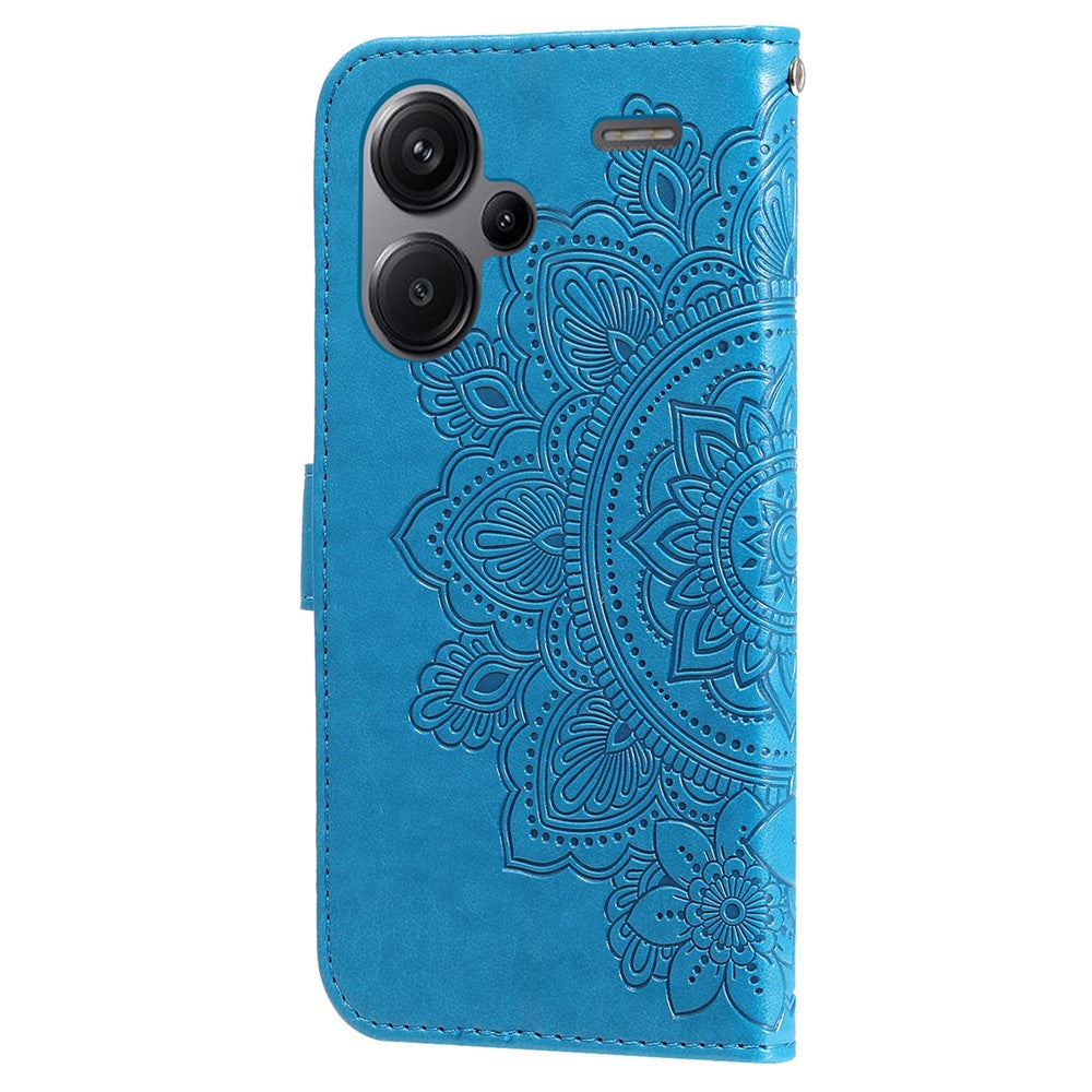 For Xiaomi Redmi Note 13 Pro+ 5G Case Floral Pattern PU Leather Wallet Stand Phone Cover