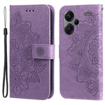For Xiaomi Redmi Note 13 Pro+ 5G Case Floral Pattern PU Leather Wallet Stand Phone Cover