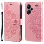 For Xiaomi Redmi Note 13 Pro+ 5G Case Floral Pattern PU Leather Wallet Stand Phone Cover