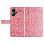 For Xiaomi Redmi Note 13 Pro+ 5G Leather Case Wallet Cover Stand with Strap, Sunflower Pattern