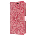 For Xiaomi Redmi Note 13 Pro+ 5G Leather Case Wallet Cover Stand with Strap, Sunflower Pattern