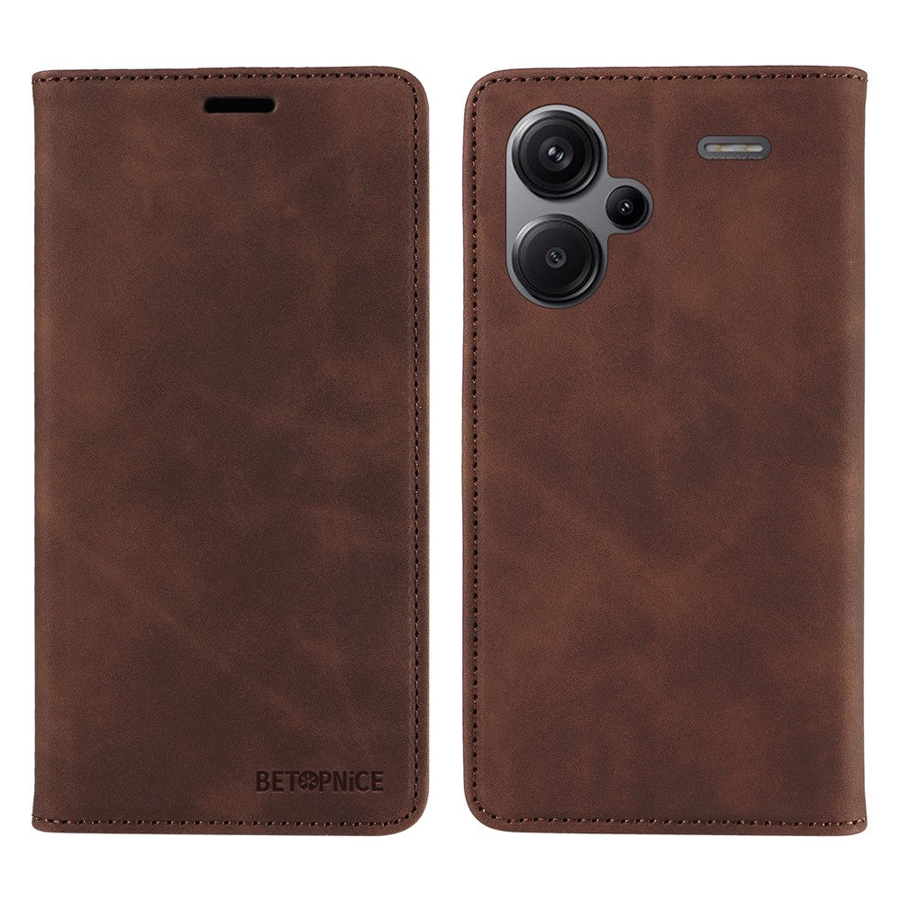 BETOPNICE 003 för Xiaomi Redmi Note 13 Pro+ 5G Plånboksfodral RFID-blockerande läderfodral