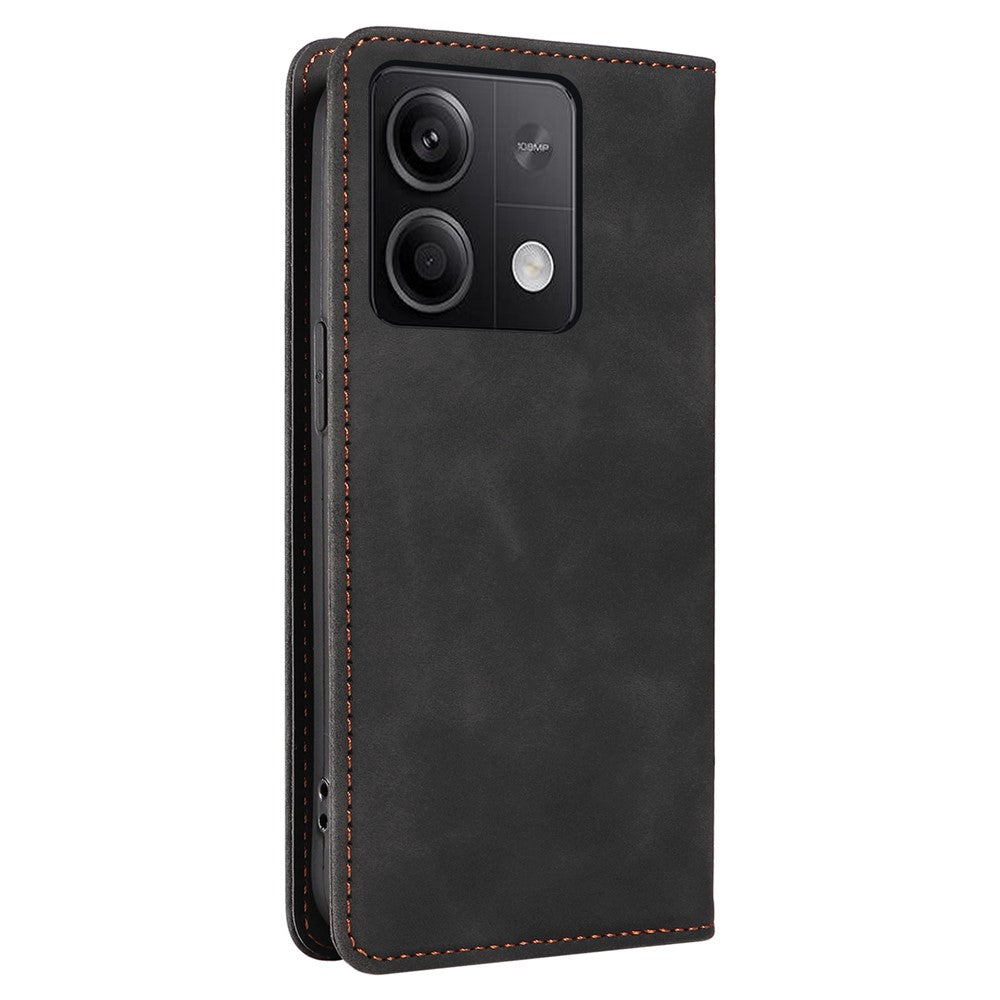 BETOPNICE 003 för Xiaomi Redmi Note 13 5G Läderfodral RFID-blockerande stativplånbok