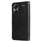 For Xiaomi Redmi Note 13 Pro+ 5G Case Stand Calf Texture Leather Cover Zipper Wallet