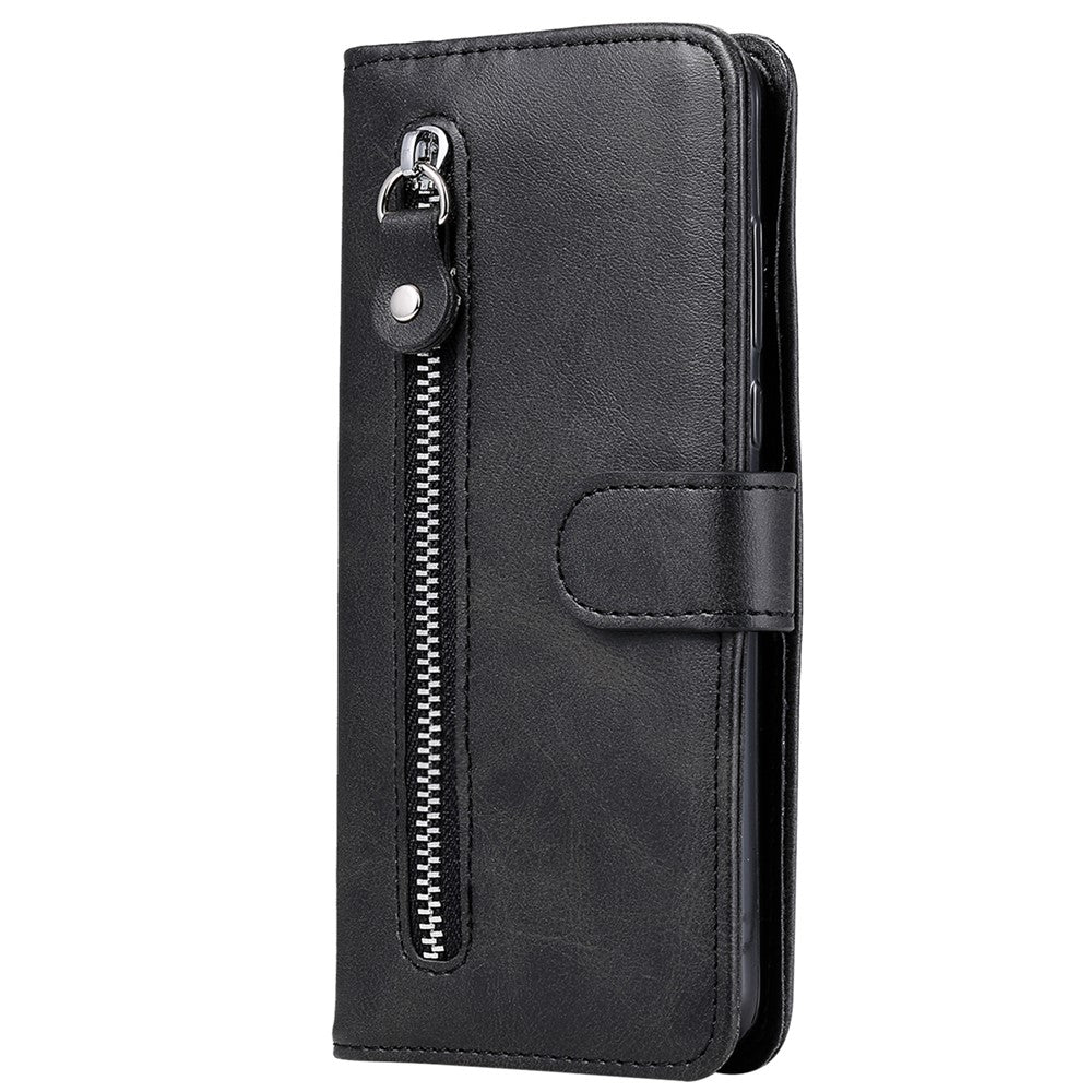 For Xiaomi Redmi Note 13 Pro+ 5G Case Stand Calf Texture Leather Cover Zipper Wallet