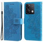 For Xiaomi Redmi Note 13 5G Case Floral Pattern PU Leather Wallet Stand Phone Cover
