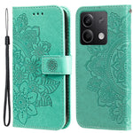 For Xiaomi Redmi Note 13 5G Case Floral Pattern PU Leather Wallet Stand Phone Cover