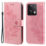 For Xiaomi Redmi Note 13 5G Case Floral Pattern PU Leather Wallet Stand Phone Cover
