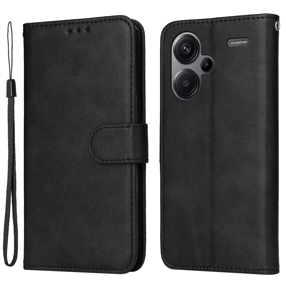 Xiaomi Redmi Note 13 Pro+ 5G Läderfodral Stativskydd Korthållare med Rem