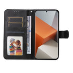 For Xiaomi Redmi Note 13 Pro+ 5G Leather Case Stand Cover Card Holder with Strap