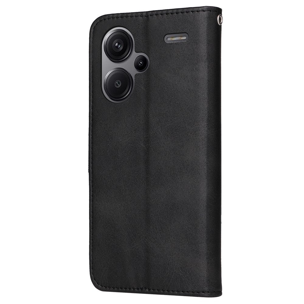 For Xiaomi Redmi Note 13 Pro+ 5G Leather Case Stand Cover Card Holder with Strap