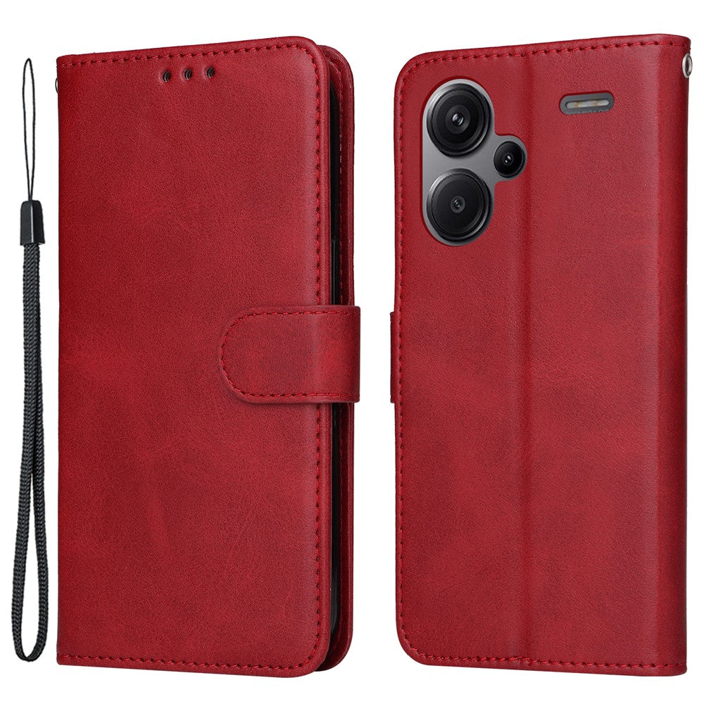 Xiaomi Redmi Note 13 Pro+ 5G Läderfodral Stativskydd Korthållare med Rem