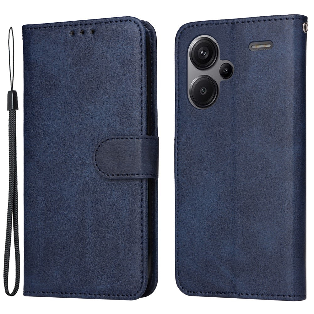 Xiaomi Redmi Note 13 Pro+ 5G Läderfodral Stativskydd Korthållare med Rem