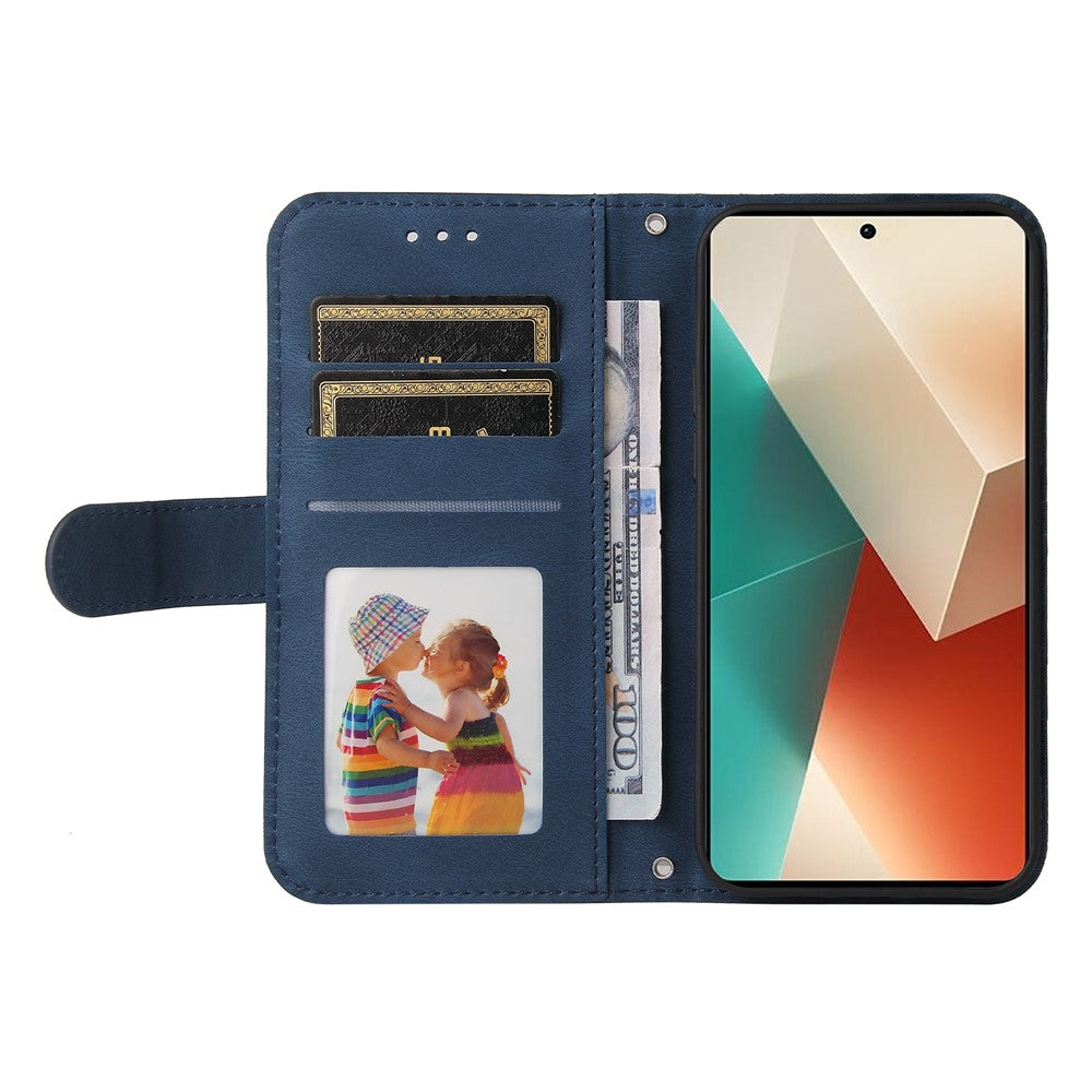 For Xiaomi Redmi Note 13 5G Leather Wallet Cases Skin Touch Phone Cover Stand with Strap