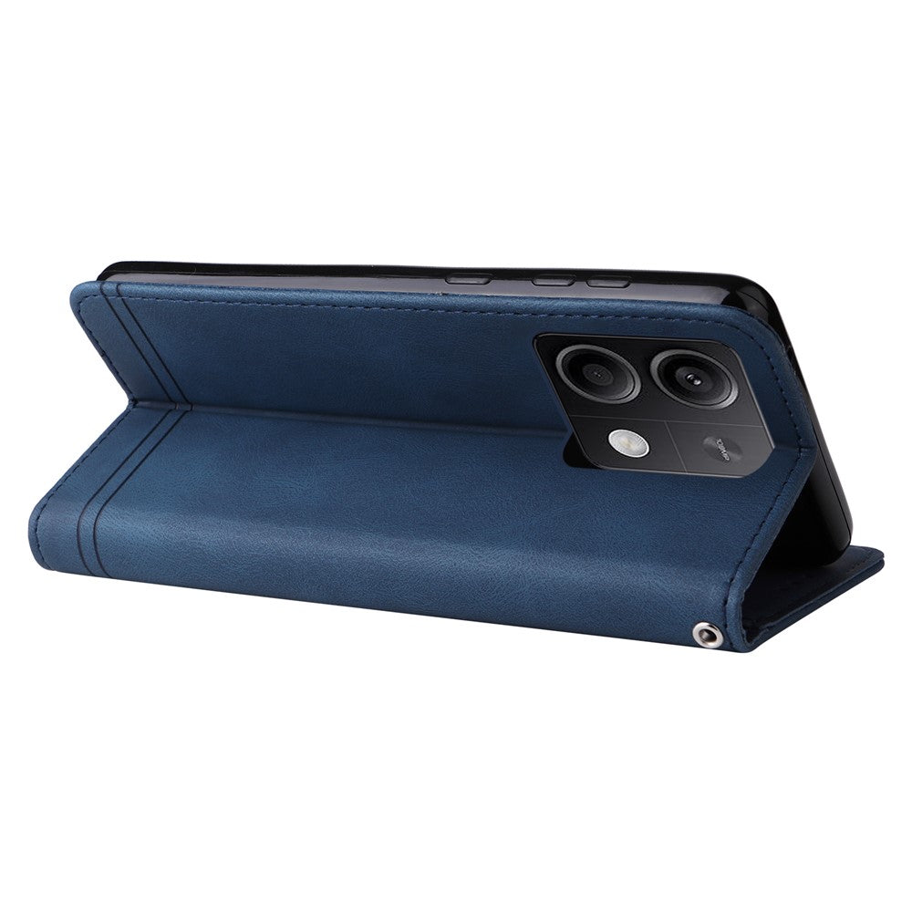 For Xiaomi Redmi Note 13 5G Leather Wallet Cases Skin Touch Phone Cover Stand with Strap