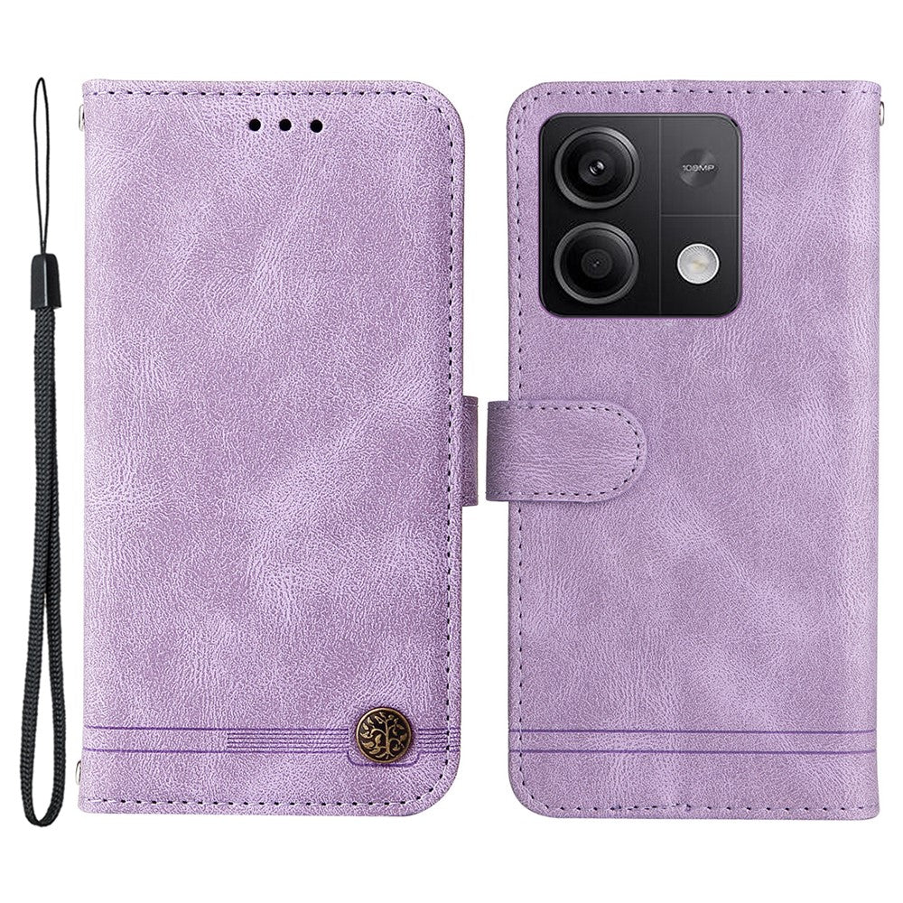 For Xiaomi Redmi Note 13 5G Leather Wallet Cases Skin Touch Phone Cover Stand with Strap