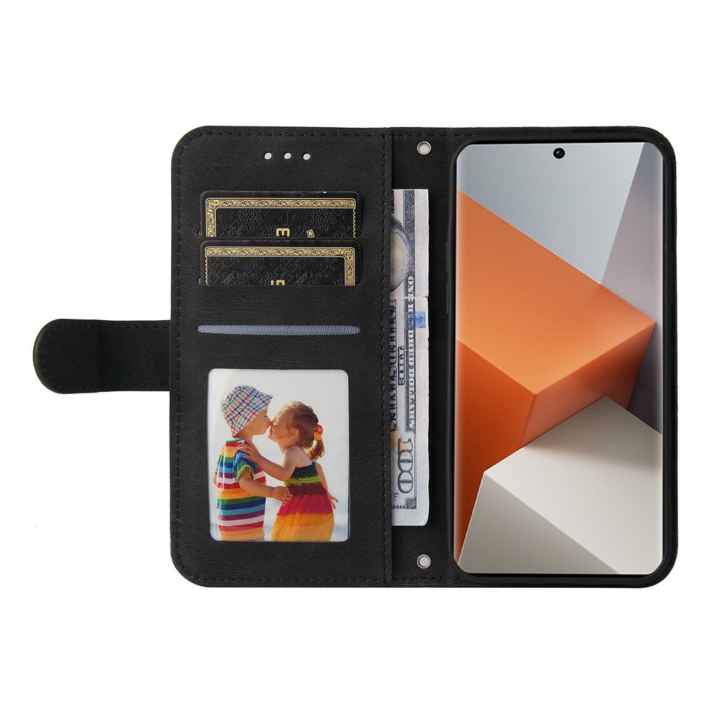 For Xiaomi Redmi Note 13 Pro+ 5G Leather Wallet Cases Skin Touch Phone Cover Stand with Strap