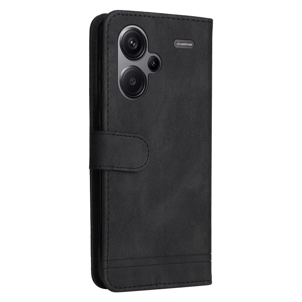 For Xiaomi Redmi Note 13 Pro+ 5G Leather Wallet Cases Skin Touch Phone Cover Stand with Strap