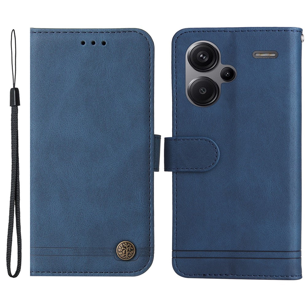 For Xiaomi Redmi Note 13 Pro+ 5G Leather Wallet Cases Skin Touch Phone Cover Stand with Strap