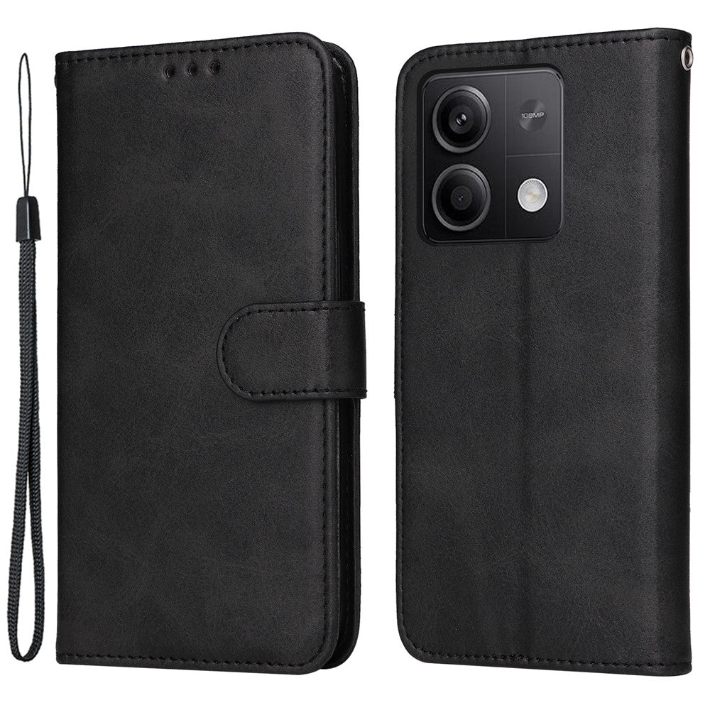 For Xiaomi Redmi Note 13 5G Case Stand Leather Phone Cover Wallet with Strap