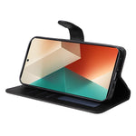 For Xiaomi Redmi Note 13 5G Case Stand Leather Phone Cover Wallet with Strap