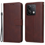 For Xiaomi Redmi Note 13 5G Case Stand Leather Phone Cover Wallet with Strap