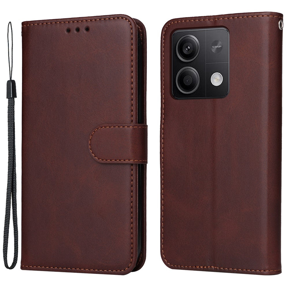 For Xiaomi Redmi Note 13 5G Case Stand Leather Phone Cover Wallet with Strap