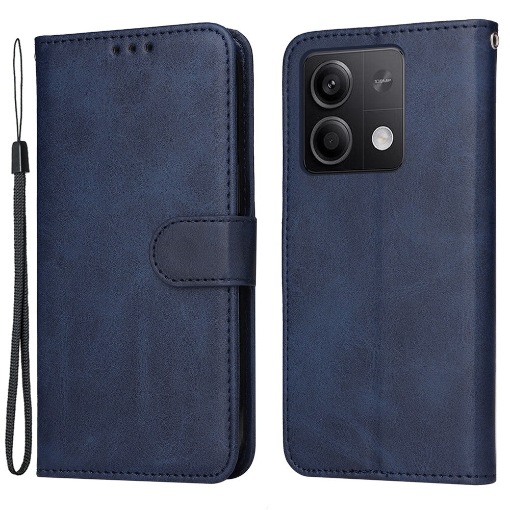 For Xiaomi Redmi Note 13 5G Case Stand Leather Phone Cover Wallet with Strap