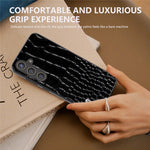 ABEEL For Samsung Galaxy S24 Crocodile Texture Phone Case Camera Protection Cover