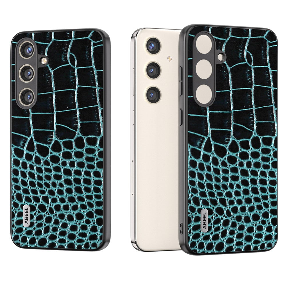 ABEEL For Samsung Galaxy S24 Crocodile Texture Phone Case Camera Protection Cover