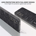 ABEEL til Samsung Galaxy S24 Slim Cover Ægte Koskind Læder Bagcover med Skridsikker Tekstur