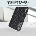 ABEEL til Samsung Galaxy S24 Slim Cover Ægte Koskind Læder Bagcover med Skridsikker Tekstur