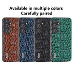 ABEEL til Samsung Galaxy S24 Slim Cover Ægte Koskind Læder Bagcover med Skridsikker Tekstur